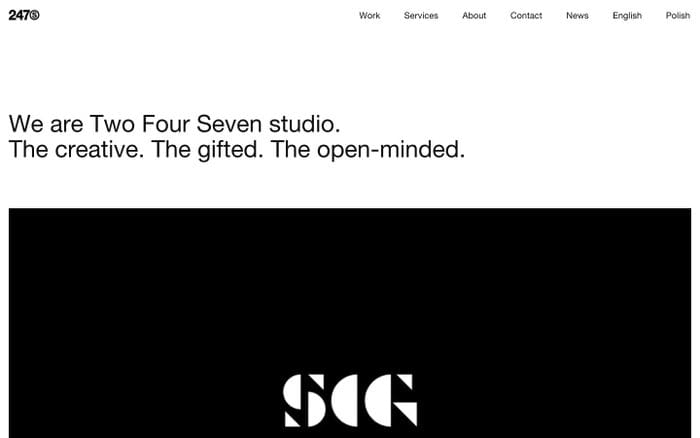 247studio website preview