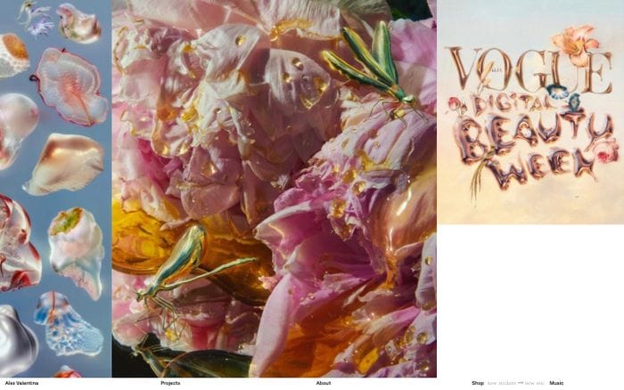 Alex Valentina website preview