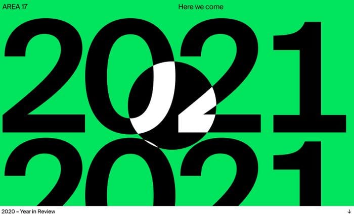 Year in Review 2020 website preview