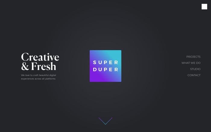 Super Duper Studio website preview