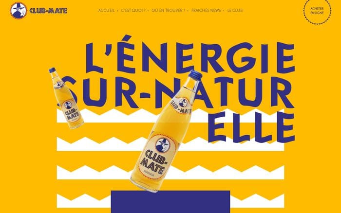 Club-Mate website preview