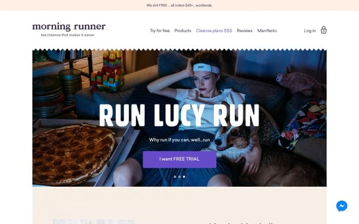 Morning Runner website preview