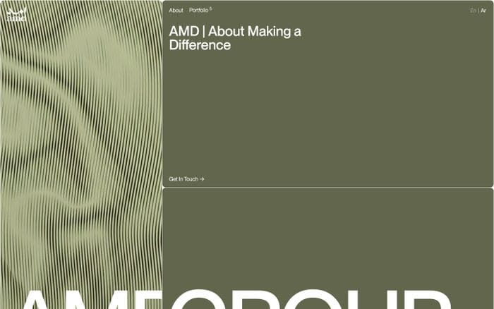 Amd Group website preview