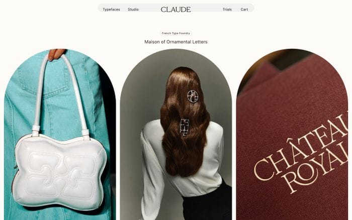 Claude Type website preview