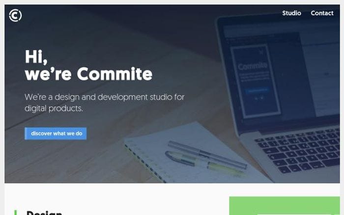 Commite website preview