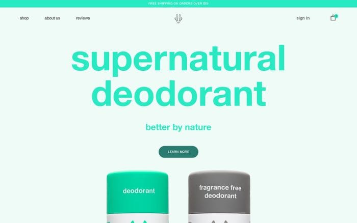 Hume Supernatural - All Natural Deodorant That Works! – humesupernatural website preview
