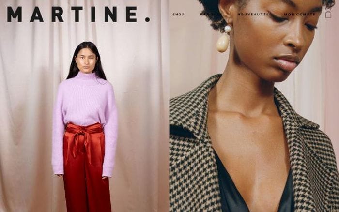 Martine website preview