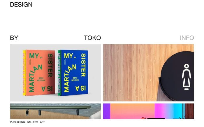 Design by Toko website preview