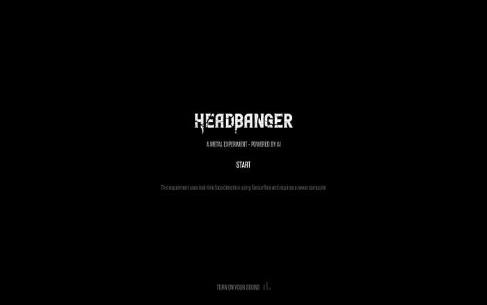 HeadBanger - A metal experiment - powered by AI website preview