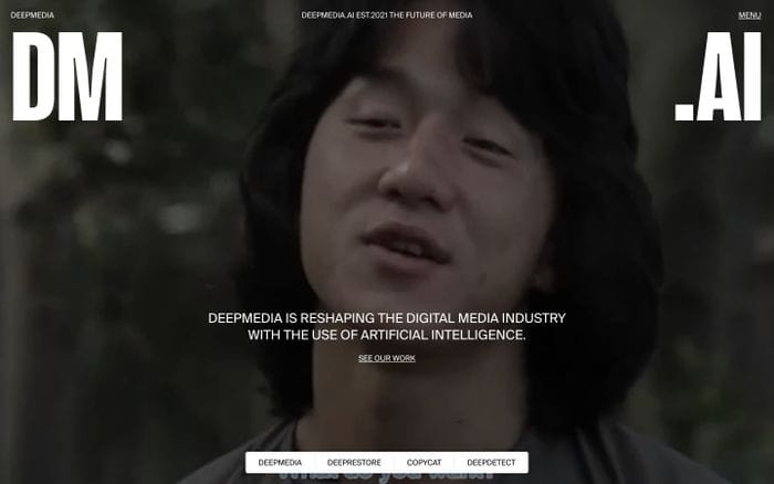 DeepMedia website preview