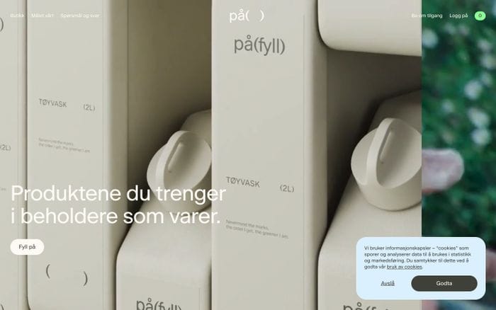 På(fyll) website preview