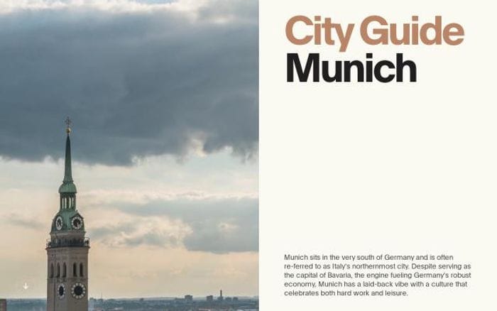 Munichcityguide website preview