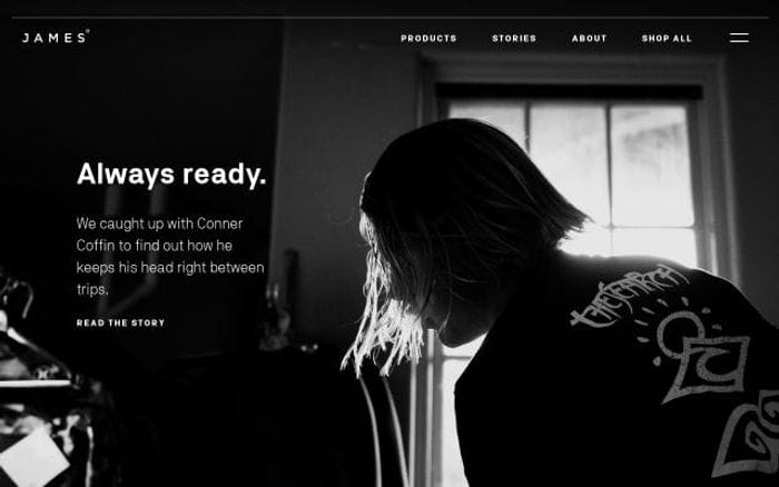 Thejamesbrand website preview