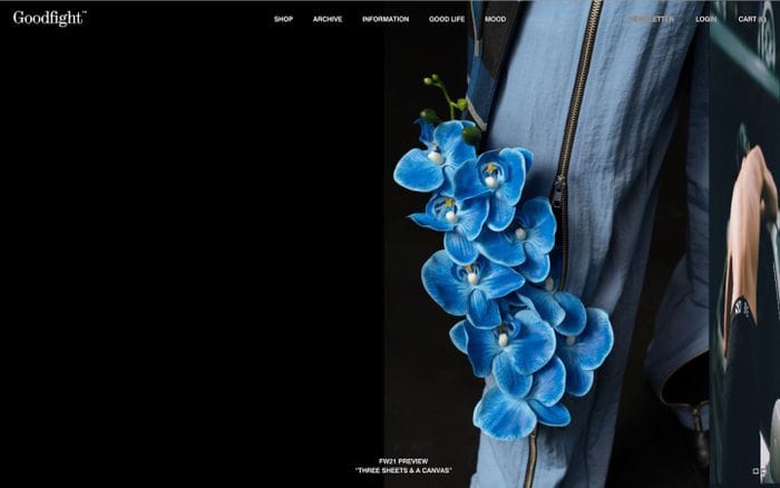 Goodfight website preview