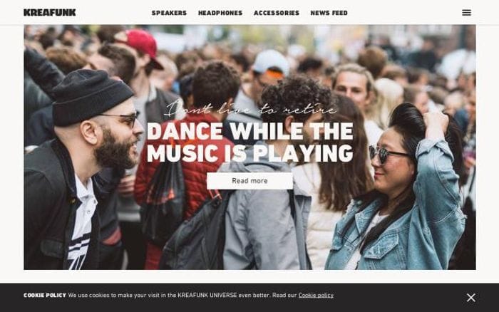 Kreafunk website preview