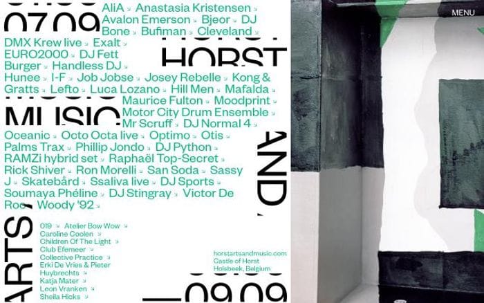 Horstartsandmusic website preview