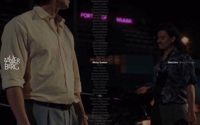 Zauberberg Productions website preview