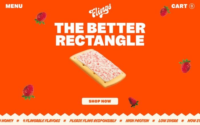 Flings website preview