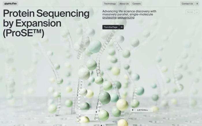 Glyphic Biotechnologies website preview
