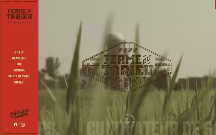 Ferme du Tarieu | Brasserie & Distillerie website preview