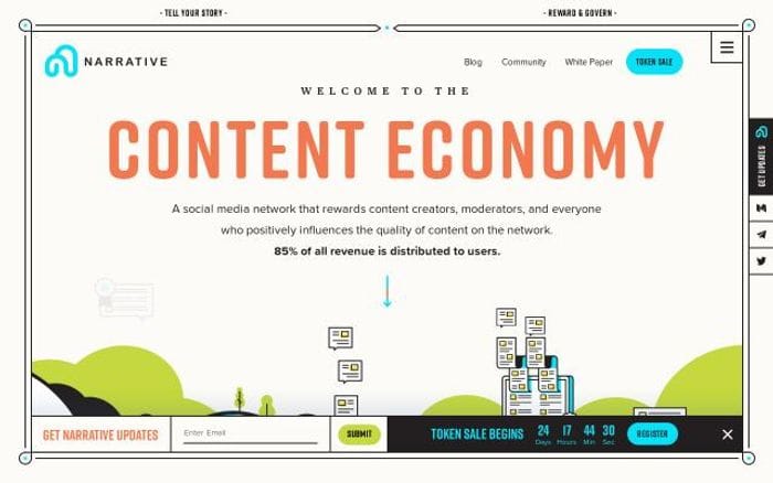 Narrative website preview