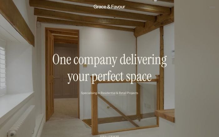 Grace and Favour website preview