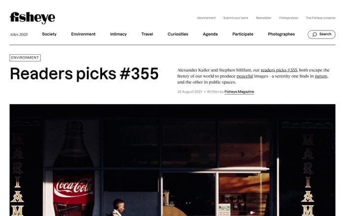 Fisheye Magazine website preview