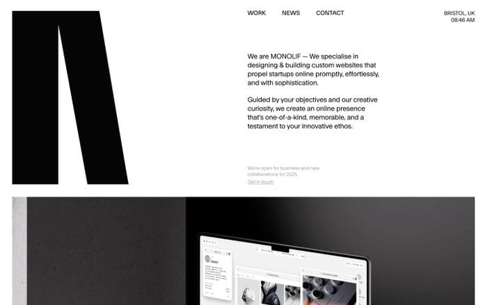 Monolif website preview