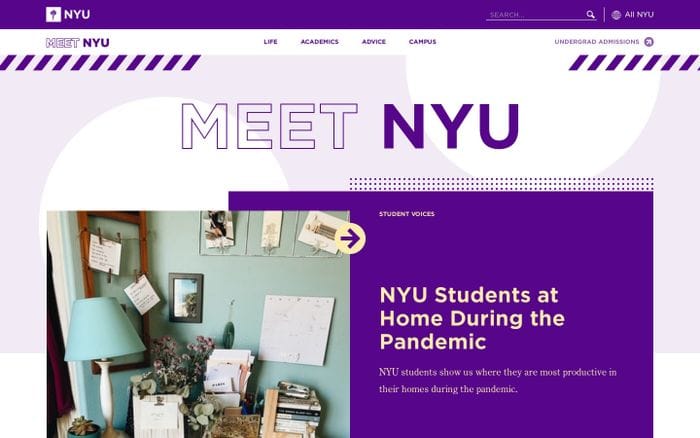 Meet NYU website preview