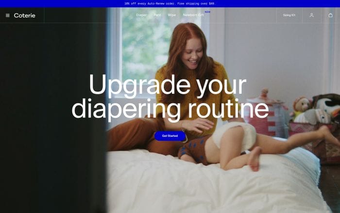 Coterie website preview