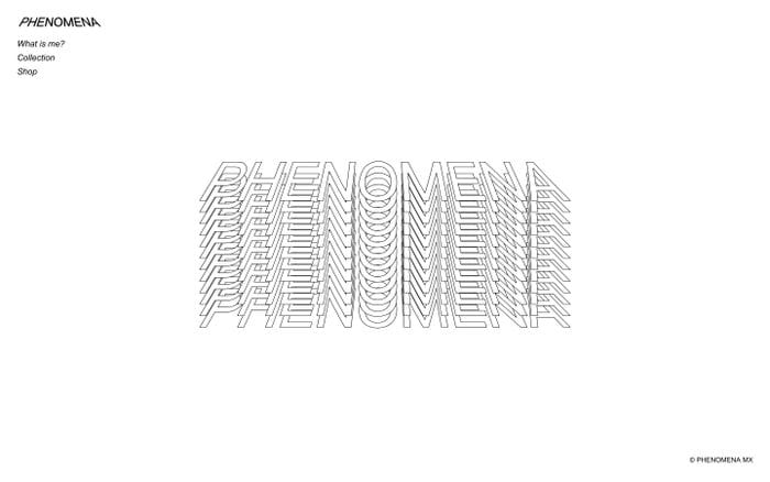 PHENOMENA website preview