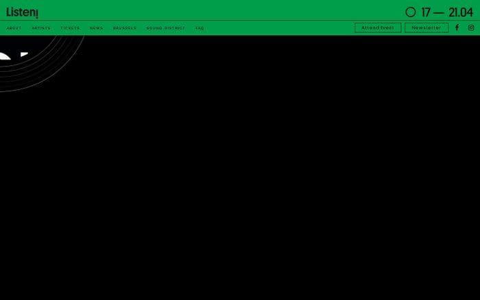 Listen! website preview