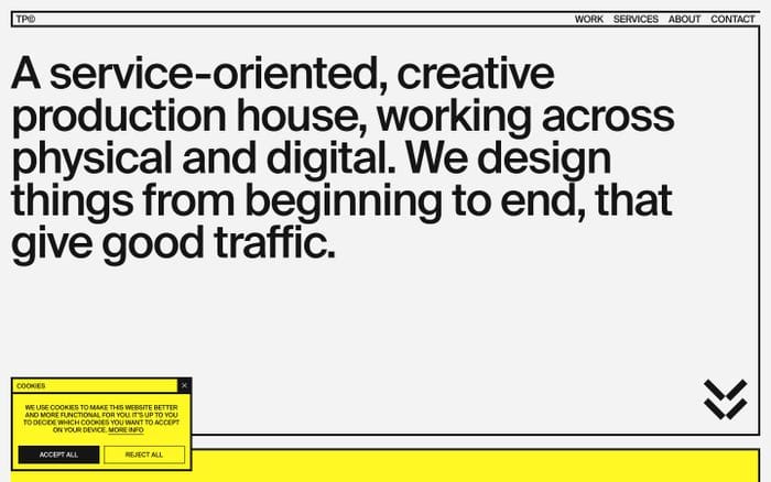 Traffic productions website preview