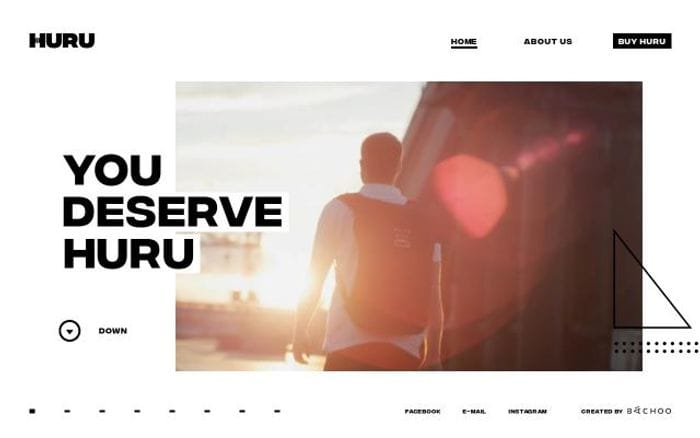 Huru website preview