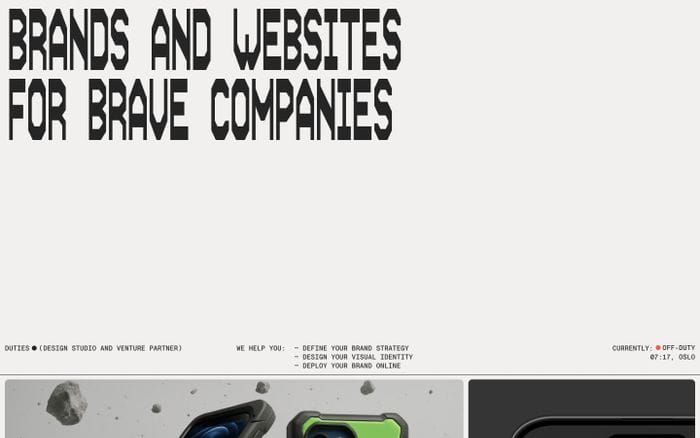 Duties website preview