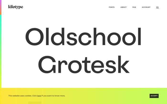 Kilotype website preview