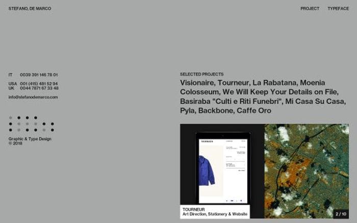 Stefanodemarco website preview