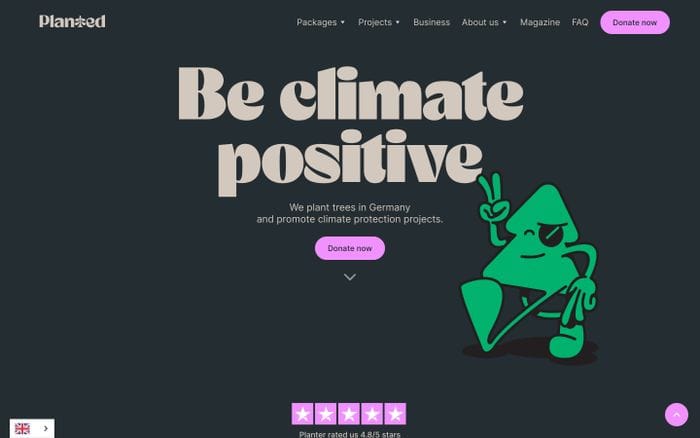Planted website preview