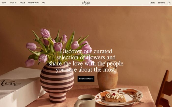 Note website preview