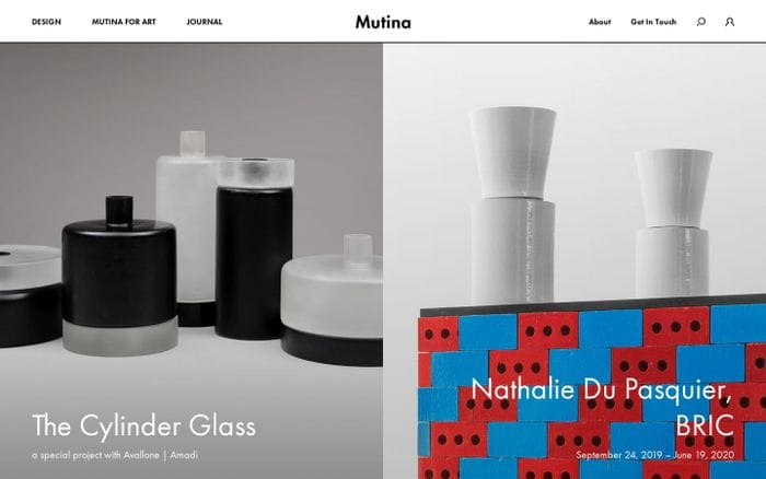 Mutina website preview