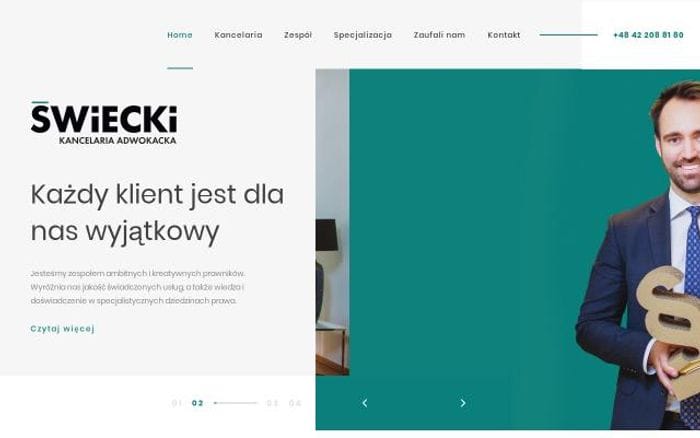 Swiecki website preview