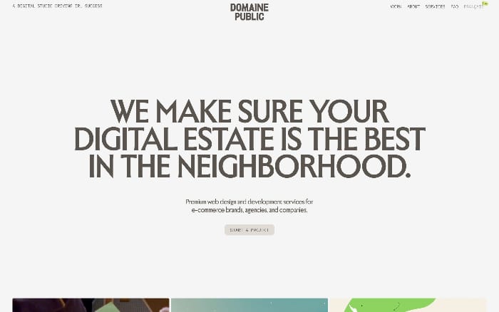 Domaine Public website preview