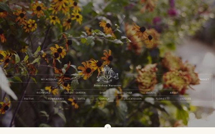 Petershamnurseries website preview