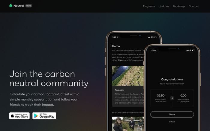 Neutral website preview