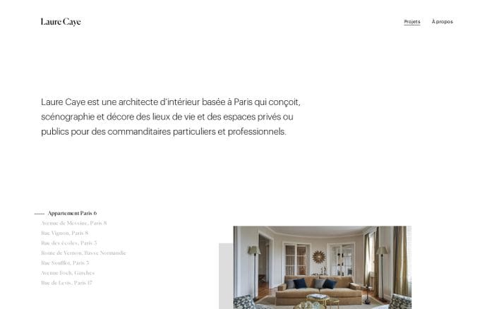 Laure Caye website preview