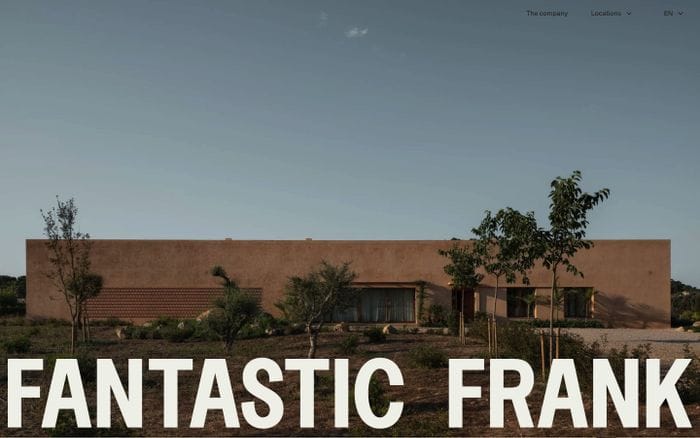 Fantastic Frank website preview