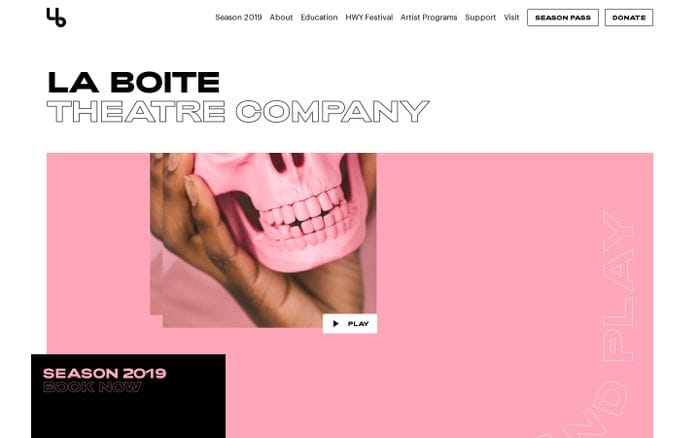 La Boite Theatre Company - La Boite website preview
