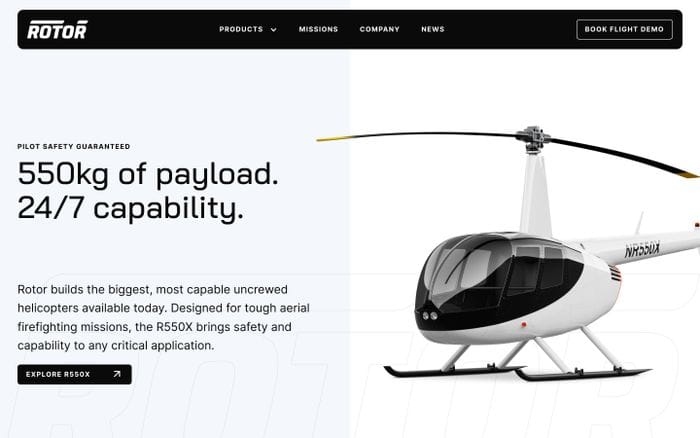 Rotor website preview