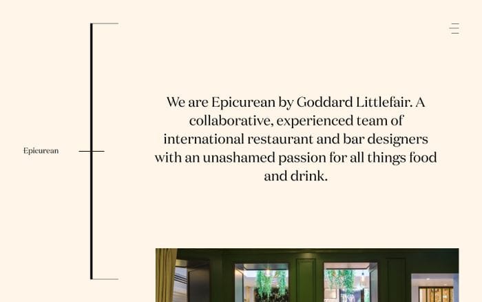 Epicurean website preview