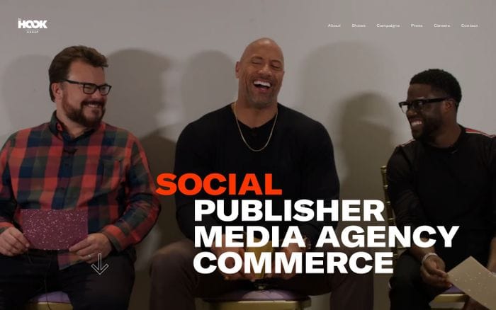 The Hook group website preview